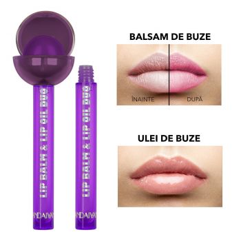 Balsam si Ulei de Buze Handaiyan Lollipop Lip Balm & Lip Oil Duo #04 ieftin