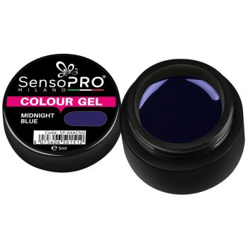 Gel UV Colorat Midnight Blue 5ml, SensoPRO Milano