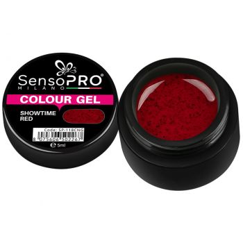 Gel UV Colorat Showtime Red 5ml, SensoPRO Milano