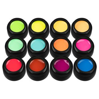 Set 12 Geluri UV Colorate Neon City Collection, SensoPRO Milano la reducere