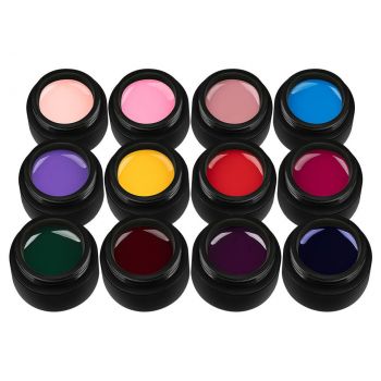 Set 12 Geluri UV Colorate Pure Colours Collection, SensoPRO Milano la reducere