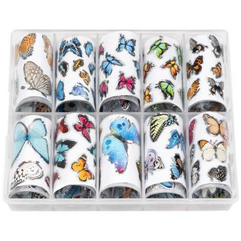 Set Folii Transfer LUXORISE #31 Butterfly, 10 buc