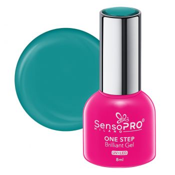 Oja Semipermanenta One Step Brilliant Gel SensoPRO Milano 8ml, Turquoise Treasure #55