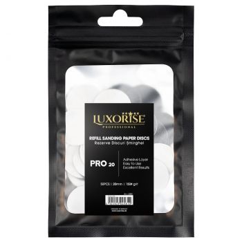 Set 50 Rezerve Smirghel pentru Disc Pedichiura LUXORISE PRO20, granulatie #150