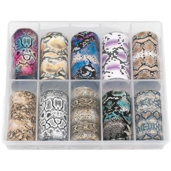 Set Folii Transfer LUXORISE Snake Mania, 10 buc