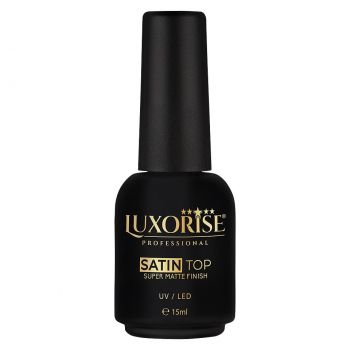 Satin Top Coat Super Matte Finish LUXORISE, 15ml