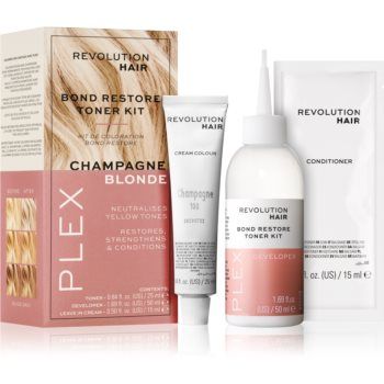 Revolution Haircare Plex Bond Restore Kit set pentru a evidentia culoarea parului