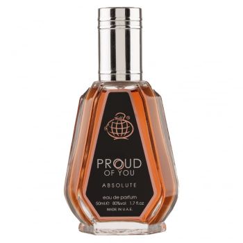 Parfum Proud Of You Absolute, Fragrance World, apa de parfum 50 ml, unisex - inspirat din Sronger With You Absolutely by Emporio Armani