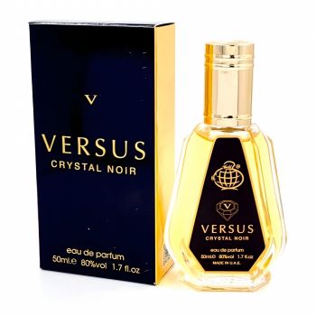 Parfum Versus Crystal Noir, Fragrance World, apa de parfum 50 ml, femei - inspirat din Crystal Noir by Versace