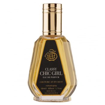 Parfum Classy Chic Girl, Fragrance World, apa de parfum 50 ml, femei - inspirat din Good Girl by Carolina Herrera