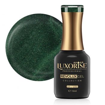 Oja Semipermanenta Revolux LUXORISE, Glossy Clover 15ml