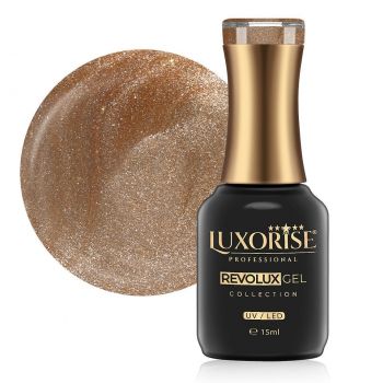 Oja Semipermanenta Revolux LUXORISE, Timeless Gold 15ml