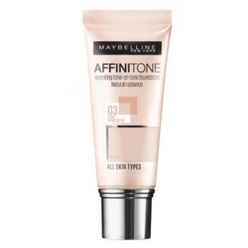 Fond de Ten Maybelline Affinitone Foundation 03 Light Sand Beige, 30ml