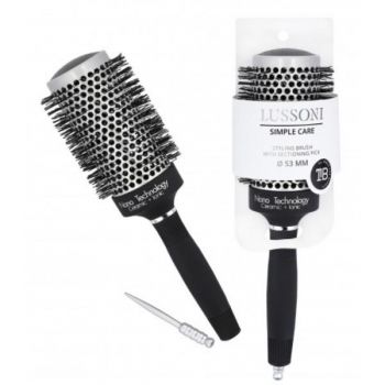 Perie de par Lussoni Simple Care Styling Brush With Selectioning Pick 53mm, 1 buc