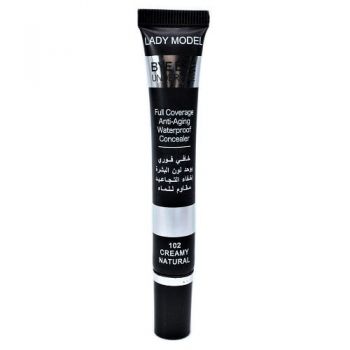 Corector acoperire mare, Lady Model, Bye Under Eye Waterproof, 102 Creamy Natural, 20 ml