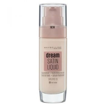 Fond de ten, Maybelline, Dream Satin, 02 Fair Beige, 30 ml