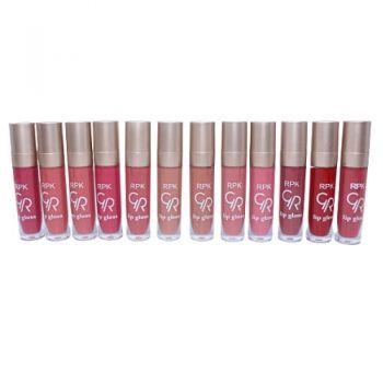 Set 12 rujuri de buze rezistente, Golden Rose, RPK Romantic Matte, 02