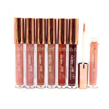 Set 6 luciuri de buze, Ushas, Shine Lip Gloss, 01