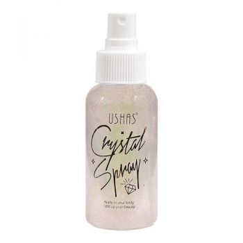 Spray iluminator de corp, Ushas, Crystal, 01, 80 ml