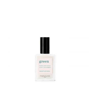 Green natural nail colour - milky white 15 ml