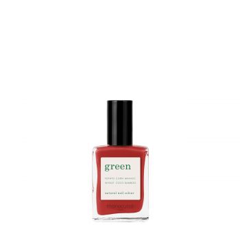 Green natural nail colour - poppy red 15 ml