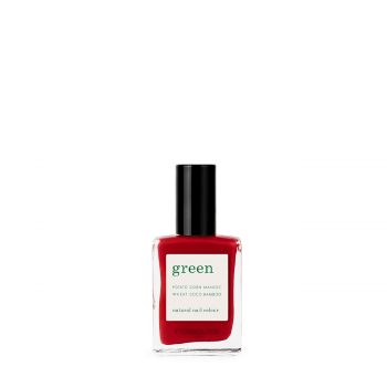 Green natural nail colour - red cherry 15 ml