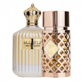 Pachet 2 parfumuri Best Seller, I Am The Queen 100 ml si Jazzab Gold 100 ml