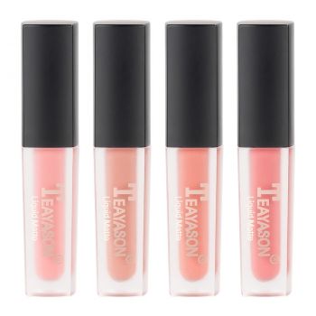 Set 4 Rujuri Lichide Mate Teayason Liquid Matte, Baby Got Peach