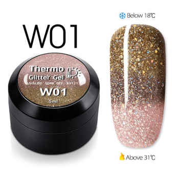 Thermo Glitter Color Gel W01 -