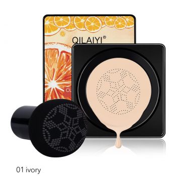 CC Cream Air Cushion Citrus Glow Vitamin C, #01 Ivory ieftin