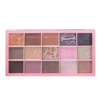 Paleta fard de pleoape, Technic, Pressed Pigment, Unconditional, 15 culori