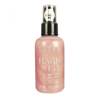 Spray iluminator fixare machiaj, Technic, Magic Mist, Rose Gold, 80 ml