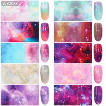 SET 10 FOLII DE TRANSFER GALAXY - WY-2058 - Everin.ro