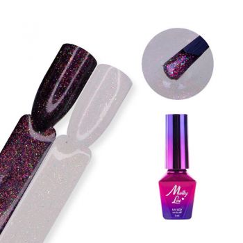 Hollywood Top Coat cu sclipici Molly Lac fara degresare- Picante - HT-P5 - Everin.ro