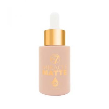 Baza de Machiaj Elixir pentru fata, W7, Miracle Matte Elixir, 30 ml