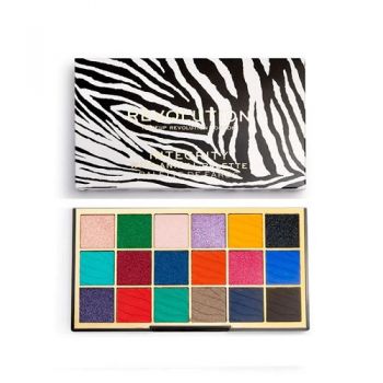 Paleta fard de ochi, Makeup Revolution, Integrity Wild Animal, 18 nuante