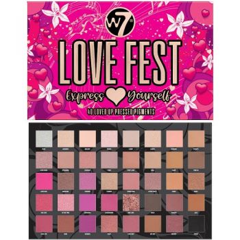 Paleta farduri de ochi, W7, Love Fest, Express Yourself, 40 nuante