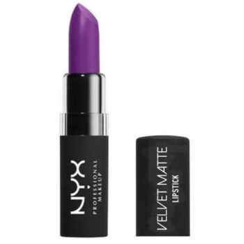 Ruj de buze mat, NYX, Velvet Matte, 09 Violet Voltage, 4 g