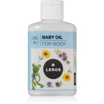 Leros BIO Baby oil wild thyme & marigold ulei de masaj pentru pielea bebelusului
