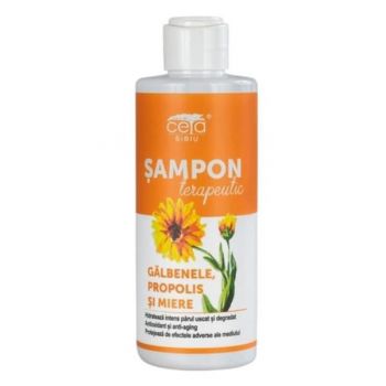 Sampon Terapeutic cu Galbenele, Propolis si Miere - Ceta Sibiu, 200 ml