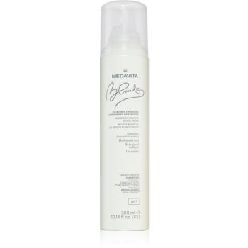 Medavita Blondie Ice Blonde Enhancing Conditioning Hair Mousse Spumă cu două faze pentru par blond