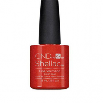 Lac unghii semipermanent CND Shellac Jumbo Fine Vermilion 15ml