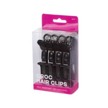 Clame Profesionale pentru Sectionarea Parului Cala Croc Hair Clip - Black