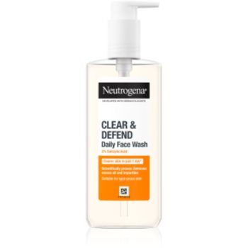 Neutrogena Clear & Defend gel de curățare cu 2% acid salicilic