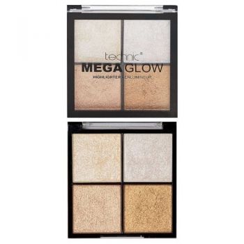 Paleta iluminatoare, Technic, Mega Glow Highlighter, 4 culori, 10 g