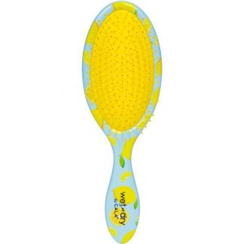 Perie pentru Parul Umed & Uscat Cala Wet-n-Dry Hair Brush - Lemon