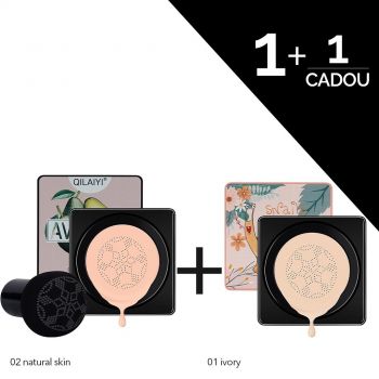 CC Cream Air Cushion Avocado + Fond de Ten BB Cream Air Cushion Angeala Snails Collagen Ivory CADOU