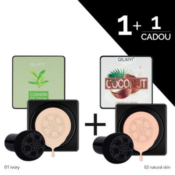 CC Cream Coconut Natural Skin + CC Cream Air Cushion Grean Tea Ivory CADOU