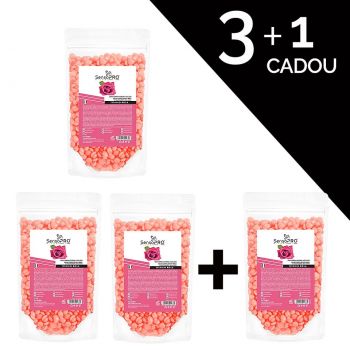 Set 3+1 Gratuit Ceara Epilat Elastica Granule SensoPRO Milano Titanio Rosa, 100g