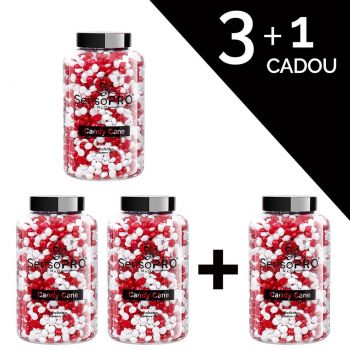 Set 3+1 Gratuit Ceara Epilat Elastica Premium SensoPRO Milano Candy Cane, 400g